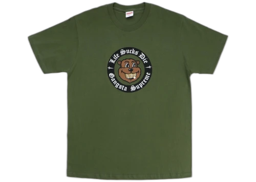 Supreme Life Sucks Die Tee Olive