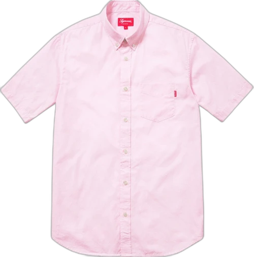 Supreme Lightweight SS Oxford Shirt Pink