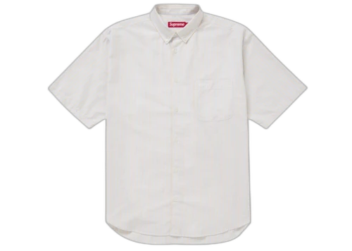 Supreme Loose Fit Oxford S/S Shirt Light Tan Stripe