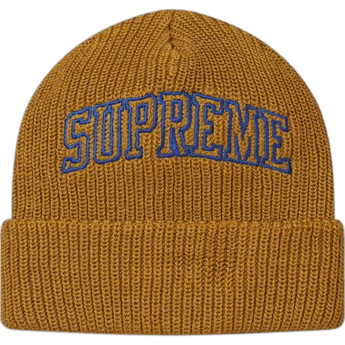 Supreme Loose Gauge Arc Beanie Gold