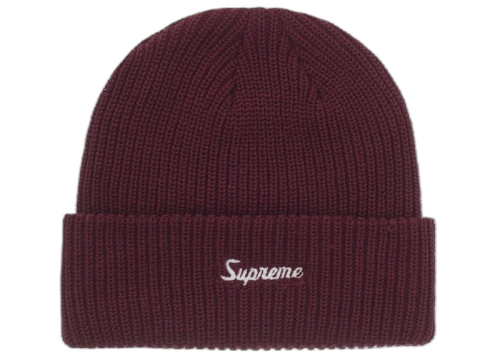 Supreme Loose Gauge Beanie (FW25) Dark Red