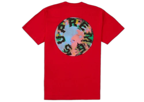 Supreme Marble Tee Red