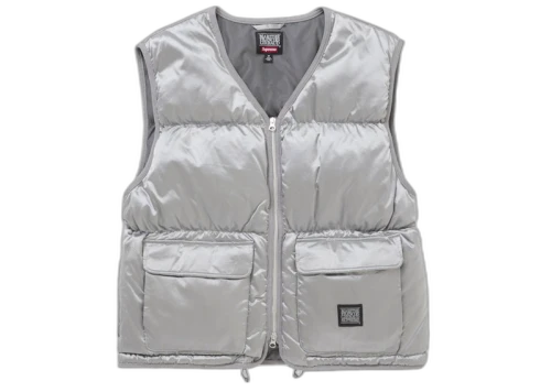 Supreme Marithé + François Girbaud Down Puffer Vest Silver