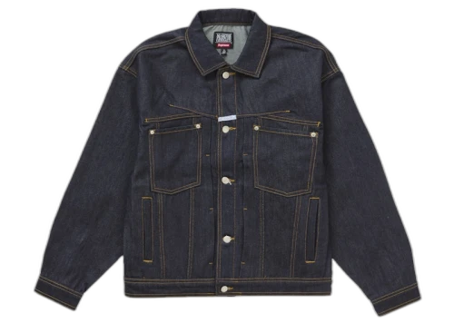 Supreme Marithé + François Girbaud X-Seam Denim Trucker Jacket Dark Indigo
