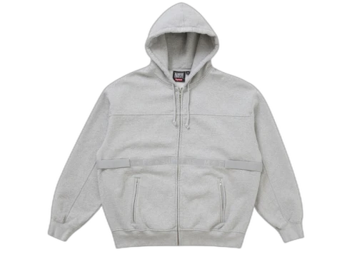 Supreme Marithé + François Girbaud Zip Up Hooded Sweatshirt Heather Grey