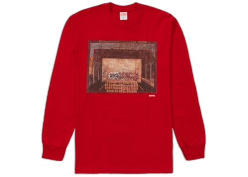 Supreme Martin Wong Attorney Street L/S Tee Red