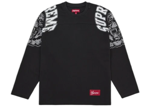 Supreme Mascot L/S Football Top Black