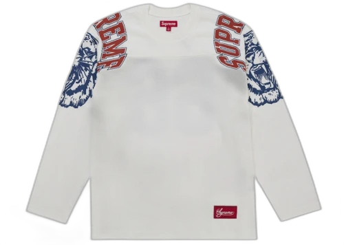 Supreme Mascot L/S Football Top White