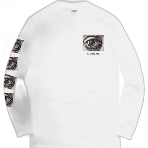 Supreme MC Escher Eye LS Tee White