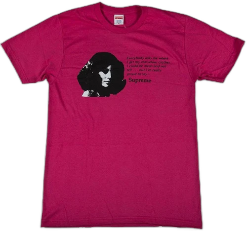 Supreme Mean Tee Dark Pink