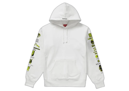 Supreme Menace Hooded Sweatshirt White