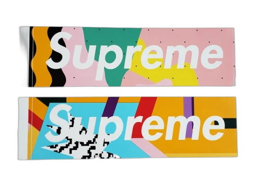 Supreme Mendini Box Logo Stickers Set of 2 Sticker Set