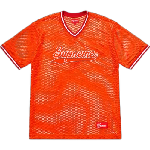Supreme Mesh Baseball Top Orange