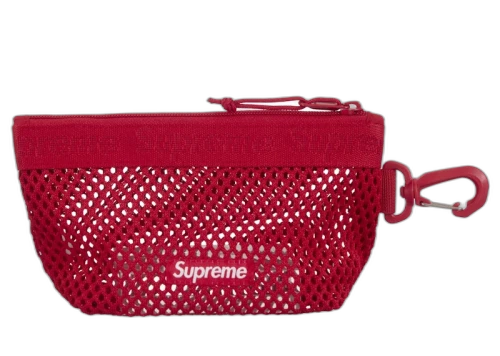 Supreme Mesh Mini Pouch Red