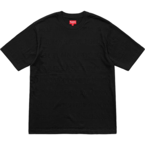 Supreme Mesh Stripe Top Black