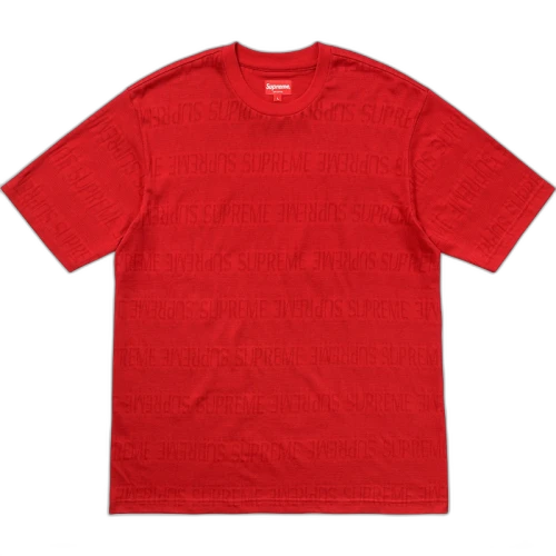 Supreme Mesh Stripe Top Red