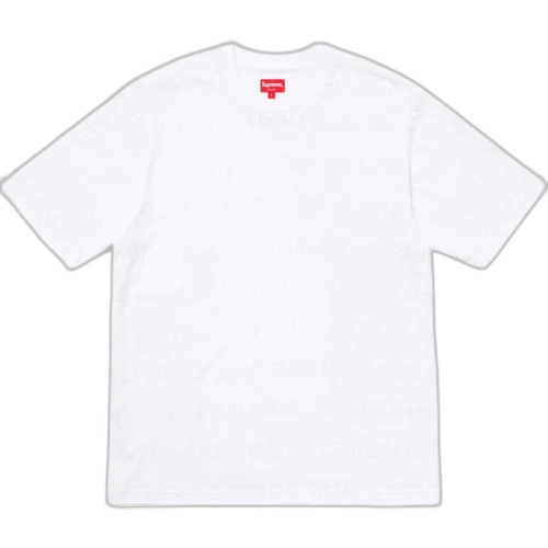 Supreme Mesh Stripe Top White