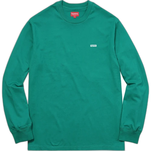 Supreme Metallic Box Logo L/S Tee Teal