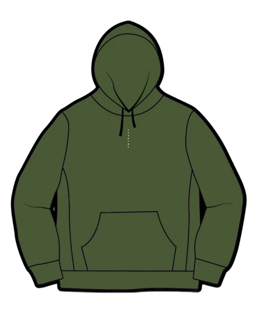 Supreme Micro Logo Hooded Sweatshirt Green
