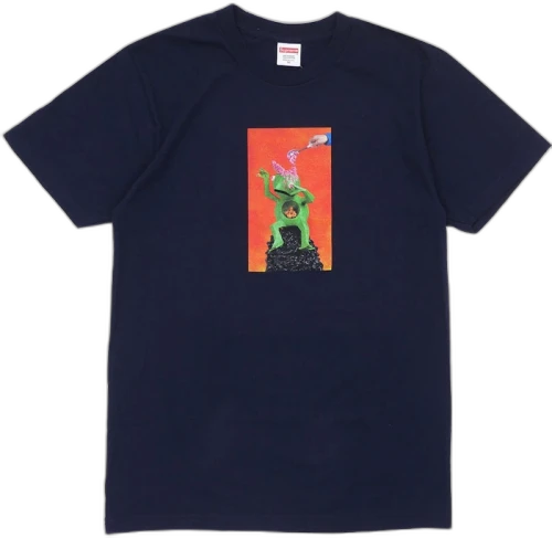 Supreme Mike Hill Brains Tee Navy