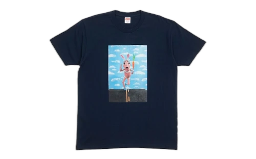 Supreme Mike Hill Runner Tee Navy