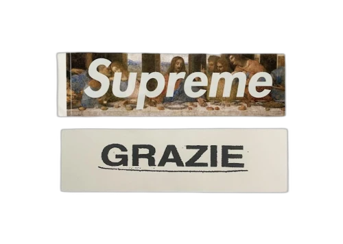 Supreme Milan 'Grazie' Last Supper Box Logo Sticker