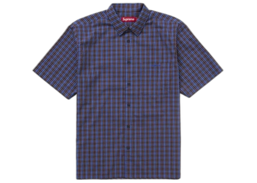 Supreme Mini Plaid S/S Shirt Blue