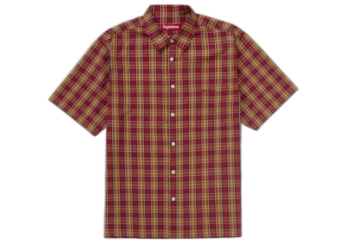 Supreme Mini Plaid S/S Shirt Orange