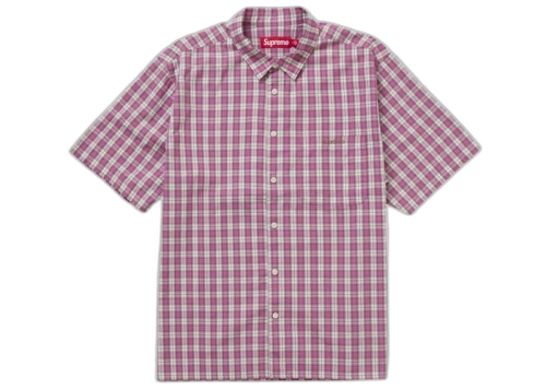 Supreme Mini Plaid S/S Shirt Pink