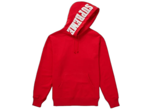 Supreme Mirrored Logo Hooded Sweatshirt (FW19) Red