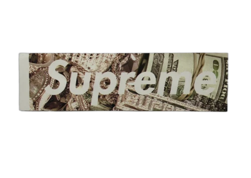 Supreme Money 'Bling' Box Logo Sticker