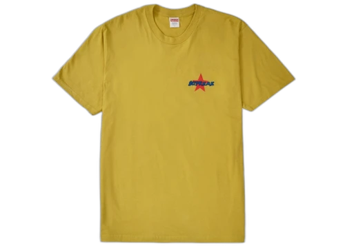 Supreme Money Power Respect Tee Acid Yellow