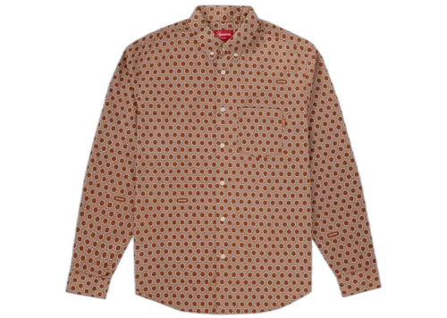 Supreme Monogram Shirt Dark Orange