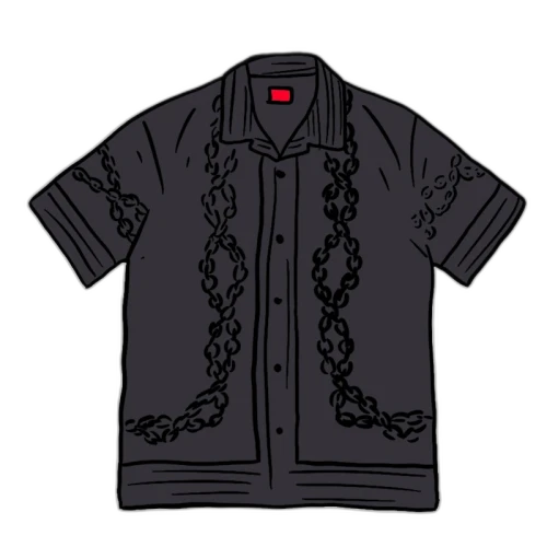 Supreme Mosaic Silk S/S Shirt Black