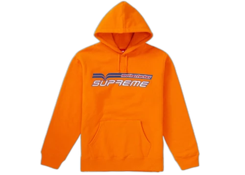 Supreme Motherfucker Hooded Sweatshirt Orange