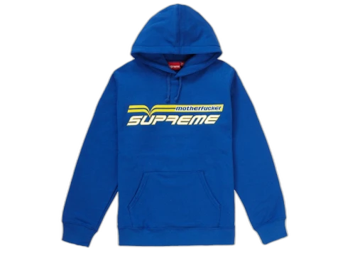 Supreme Motherfucker Hooded Sweatshirt Royal