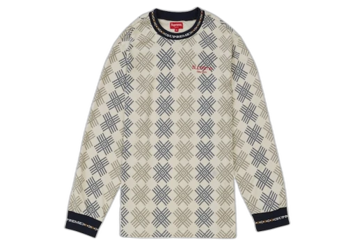 Supreme Motif L/S Top OffWhite