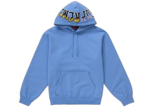 Supreme Multi Logos Hooded Sweatshirt Blue