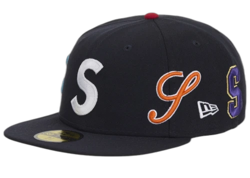 Supreme Multi S Logo New Era 59Fifty Fitted Hat Navy
