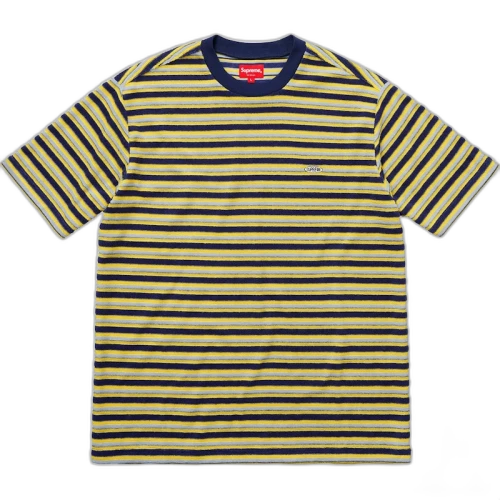 Supreme Multi Stripe Terry Tee Navy