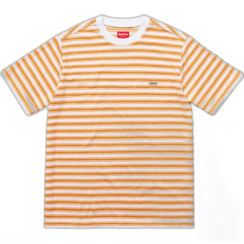 Supreme Multi Stripe Terry Tee White