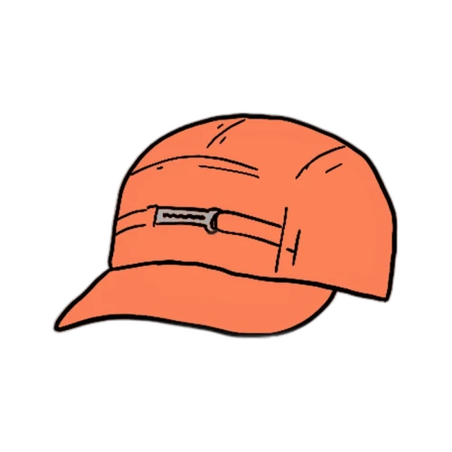Supreme Name Plate Camp Cap Neon Orange