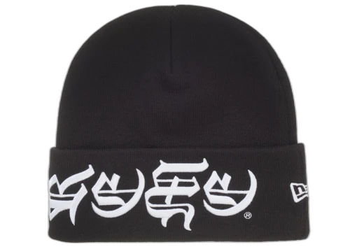 Supreme New Era Blackletter Beanie Black