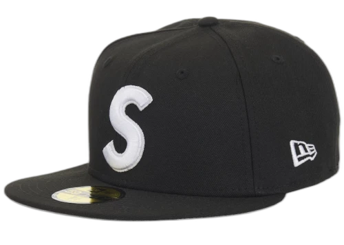 Supreme New Era Reaper S Logo 59Fifty Fitted Hat Black