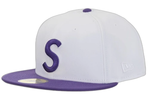 Supreme New Era Reaper S Logo 59Fifty Fitted Hat White