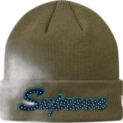 Supreme New Era Script Beanie (FW18) Olive