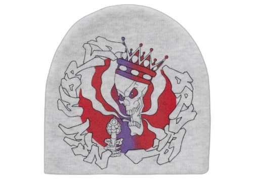 Supreme New World Order Beanie Heather Grey
