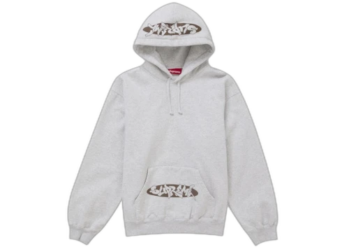 Supreme New World Order Hooded Sweatshirt Heather Grey