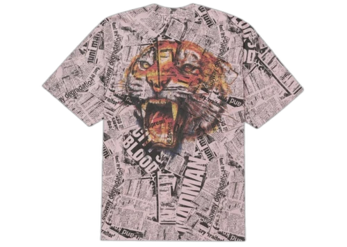 Supreme Newspaper S/S Top Pink