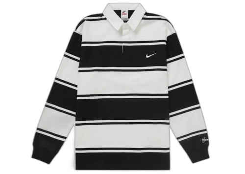 Supreme Nike Stripe Rugby Black